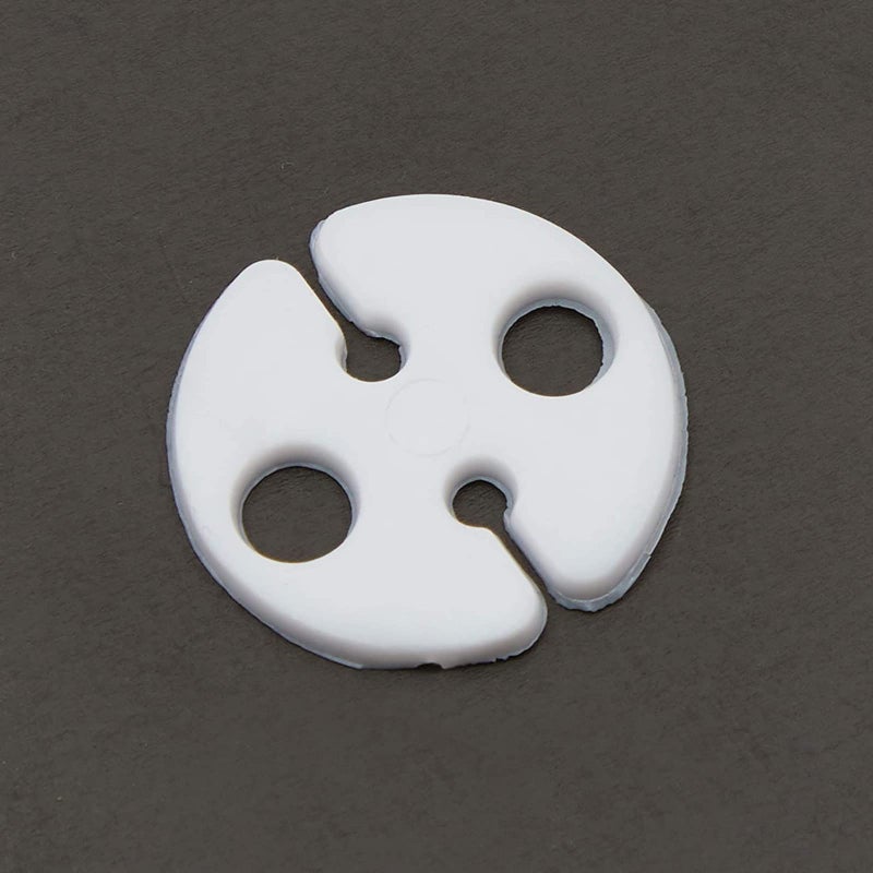 Okuna Outpost Balloon Sealer Clips - 200-Pack White Plastic, 1-Inch Round - For Helium Use - Image 5